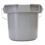 Rubbermaid® Commercial 14 Quart Round Utility Bucket, Plastic, Gray, 12" dia (RCP261400GY) Each