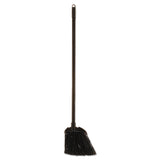 Rubbermaid® Commercial Angled Lobby Broom, Poly Bristles, 35" Handle, Black (RCP637400BLA) Each
