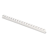 Fellowes® Plastic Comb Bindings, 3/8" Diameter, 55 Sheet Capacity, White, 100/Pack (FEL52371) Pack of 100