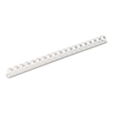 Fellowes® Plastic Comb Bindings, 1/2" Diameter, 90 Sheet Capacity, White, 100/Pack (FEL52372) Pack of 100