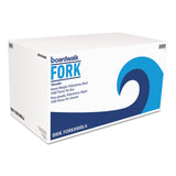 Boardwalk® Heavyweight Polystyrene Cutlery, Fork, Black, 1000/Carton (BWKFORKHWBLA) Case of 1000