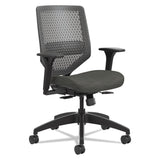 HON® Solve Series ReActiv Back Task Chair, Supports Up to 300 lb, 18" to 23" Seat Height, Ink Seat, Charcoal Back, Black Base (HONSVR1ACLC10TK) Each