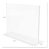 deflecto® Classic Image Double-Sided Sign Holder, 11 x 8.5 Insert, Clear (DEF69301) Each