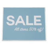 deflecto® Classic Image Slanted Sign Holder, Landscaped, 11 x 8.5 Insert, Clear (DEF66701) Each