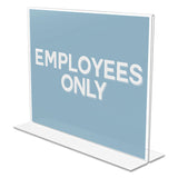 deflecto® Classic Image Double-Sided Sign Holder, 11 x 8.5 Insert, Clear (DEF69301) Each