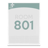 deflecto® Superior Image Double Sided Sign Holder, 8.5 x 11 Insert, Clear (DEF590801) Each