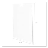 deflecto® Superior Image Cubicle Sign Holder, 8.5 x 11 Insert, Clear (DEF588601) Each