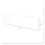 deflecto® Superior Image Cubicle Nameplate Sign Holder, 8.5 x 2 Insert, Clear (DEF587501) Each