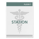 deflecto® Superior Image Cubicle Sign Holder, 8.5 x 11 Insert, Clear (DEF588601) Each