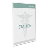 deflecto® Superior Image Cubicle Sign Holder, 8.5 x 11 Insert, Clear (DEF588601) Each
