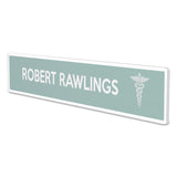deflecto® Superior Image Cubicle Nameplate Sign Holder, 8.5 x 2 Insert, Clear (DEF587501) Each
