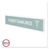 deflecto® Superior Image Cubicle Nameplate Sign Holder, 8.5 x 2 Insert, Clear (DEF587501) Each