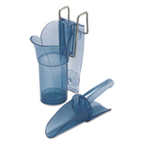 San Jamar Saf-T-Scoop and Guardian System for Ice Machines, 6-10 oz, Transparent Blue (SJMSI5000) Each