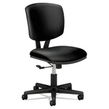 HON® Volt Series Leather Task Chair, Supports Up to 250 lb, 18" to 22.25" Seat Height, Black (HON5701SB11T) Each