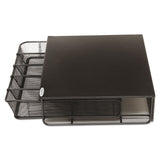 Safco® One Drawer Hospitality Organizer, 5 Compartments, 12.5 x 11.25 x 3.25, Black (SAF3274BL) Each