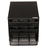 Safco® 3 Drawer Hospitality Organizer, 7 Compartments, 11.5 x 8.25 x 8.25, Black (SAF3275BL) Each