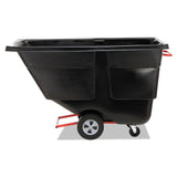 Rubbermaid® Commercial Rotomolded Tilt Truck, 202 gal, 850 lb Capacity, Plastic, Black (RCP1314BLA) Each