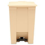 Rubbermaid® Commercial Indoor Utility Step-On Waste Container, 12 gal, Plastic, Beige (RCP6144BEI) Each