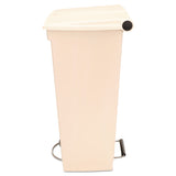 Rubbermaid® Commercial Step-On Receptacle, 23 gal, Polyethylene, Beige (RCP614600BG) Each