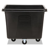 Rubbermaid® Commercial Cube Truck, 119.7 gal, 500 lb Capacity, Plastic/Metal, Black (RCPFG461600BLA) Each