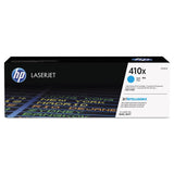 HP HP 410X, (CF411X) High-Yield Cyan Original LaserJet Toner Cartridge (HEWCF411X) Each