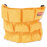 Rubbermaid® Commercial Brute Caddy Bag, 12 Compartments, Yellow (RCP264200YW) Each