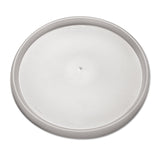 Dart® Plastic Lids for Foam Containers, Flat, Vented, Fits 24-32 oz, Translucent, 100/Pack, 5 Packs/Carton (DCC48JL) Case of 500
