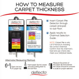 deflecto® SuperMat Frequent Use Chair Mat, Medium Pile Carpet, 60 x 66, Workstation, Clear (DEFCM14003K) Each