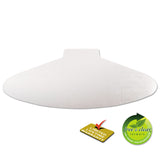 deflecto® SuperMat Frequent Use Chair Mat, Medium Pile Carpet, 60 x 66, Workstation, Clear (DEFCM14003K) Each