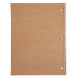Mead® Spiral Notebook, 3-Hole Punched, 1-Subject, Medium/College Rule, Randomly Assorted Cover Color, (70) 10.5 x 7.5 Sheets (MEA05512) Each