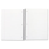 Mead® Spiral Notebook, 3-Hole Punched, 1-Subject, Medium/College Rule, Randomly Assorted Cover Color, (70) 10.5 x 7.5 Sheets (MEA05512) Each