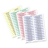 Avery® Removable File Folder Labels with Sure Feed Technology, 0.66 x 3.44, White, 30/Sheet, 25 Sheets/Pack (AVE6466) Pack of 750