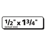 Avery® Matte Clear Easy Peel Mailing Labels w/ Sure Feed Technology, Inkjet Printers, 0.5 x 1.75, Clear, 80/Sheet, 10 Sheets/Pack (AVE18667) Pack of 800