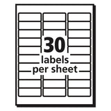 Avery® Matte Clear Easy Peel Mailing Labels w/ Sure Feed Technology, Laser Printers, 1 x 2.63, Clear, 30/Sheet, 10 Sheets/Pack (AVE15660) 10 Sheets of 30 Labels