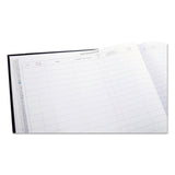 Wilson Jones® Detailed Visitor Register Book, 8 Column Format, Black Cover, 12.25 x 9.5 Sheets, 208 Sheets/Book (WLJS491) Each