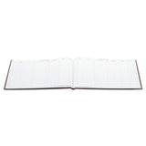 Wilson Jones® Detailed Visitor Register Book, 8 Column Format, Black Cover, 12.25 x 9.5 Sheets, 208 Sheets/Book (WLJS491) Each