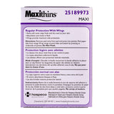 Hospeco® Maxithins® Vended Maxi Pads w/ Wings, Regular Absorbency, 250/Case (HOS25189973) Case of 250