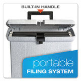 Pendaflex® Portable File Boxes, Letter Files, 14.88" x 6.5" x 11.88", Granite (PFX41737) Each
