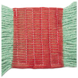 Boardwalk® Super Loop Wet Mop Head, Cotton/Synthetic Fiber, 5" Headband, Large Size, Green, 12/Carton (BWK503GNCT) Case of 12