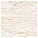 Boardwalk® Super Loop Wet Mop Head, Cotton/Synthetic Fiber, 5" Headband, Large Size, White (BWK503WHEA)