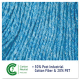 Boardwalk® Super Loop Wet Mop Head, Cotton/Synthetic Fiber, 5" Headband, Large Size, Blue, 12/Carton (BWK503BLCT) Case of 12