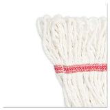 Boardwalk® Super Loop Wet Mop Head, Cotton/Synthetic Fiber, 5" Headband, Large Size, White (BWK503WHEA) Each