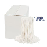 Boardwalk® Cut-End Wet Mop Head, Rayon, No. 20, White, 12/Carton (BWK2020RCT) Case of 12
