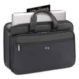 Solo Classic Smart Strap Briefcase, Fits Devices Up to 16", Ballistic Polyester, 17.5 x 5.5 x 12, Black (USLSGB3004) Each