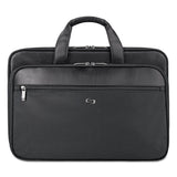Solo Classic Smart Strap Briefcase, Fits Devices Up to 16", Ballistic Polyester, 17.5 x 5.5 x 12, Black (USLSGB3004) Each