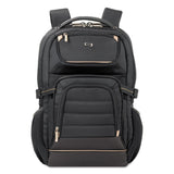 Solo Pro Backpack, Fits Devices Up to 17.3", Polyester, 12.25 x 6.75 x 17.5, Black (USLPRO7424) Each