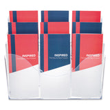 deflecto® 3-Tier Document Organizer w/6 Removable Dividers, 14w x 3.5d x 11.5h, Clear (DEF47631) Each