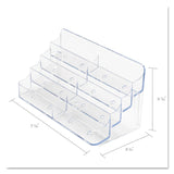 deflecto® 8-Pocket Business Card Holder, Holds 400 Cards, 7.78 x 3.5 x 3.38, Plastic, Clear (DEF70801) Each