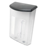 deflecto® Outdoor Literature Box, 10w x 4.5d x 13.13h, Clear/Black (DEF790901) Each