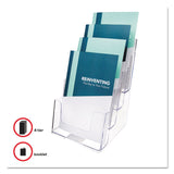 deflecto® 4-Compartment DocuHolder, Booklet Size, 6.88w x 6.25d x 10h, Clear (DEF77901) Each